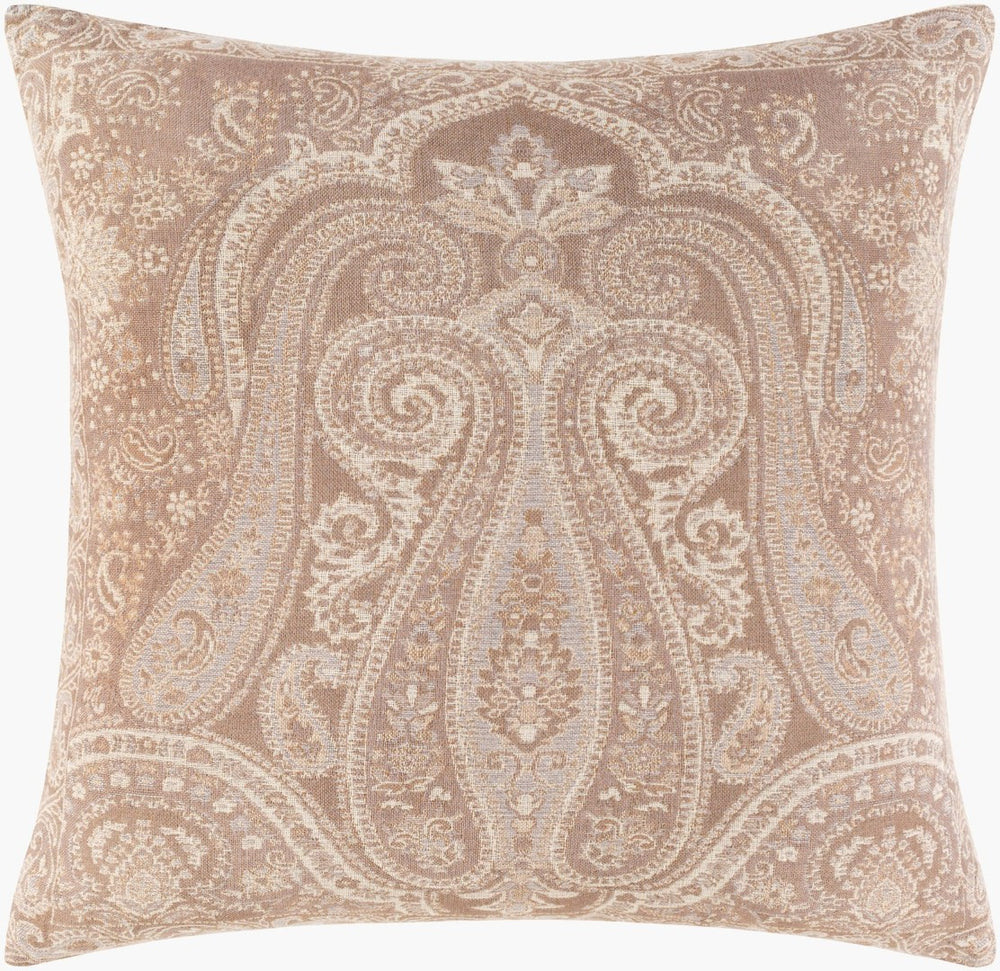 Surya Boteh Paisley Motif Wool Cotton Blend Throw Pillow Artisan Craft Boho Sofa Accent BEH003-2020