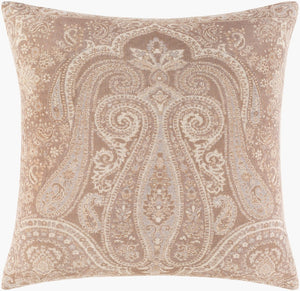 Surya Boteh Paisley Wool Cotton Blend Accent Pillow Handcrafted Artisan Square Sofa Decor BEH003-2020D