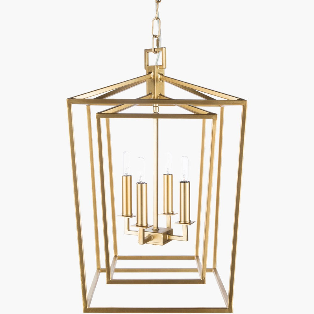 Surya Bellair Stainless Steel Traditional Chandelier for Entryways and High Ceiling Dining Rooms BEI-006