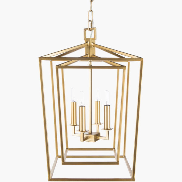 Surya Bellair Stainless Steel Traditional Chandelier for Entryways and High Ceiling Dining Rooms BEI-006