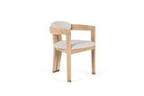 VIG Furniture Modrest Belton - Modern Off-White Fabric + White Wash Oak Dining Chair VGMY-2918-OFFWHT