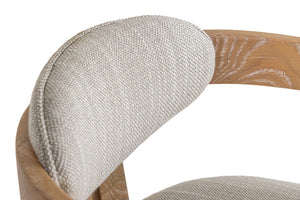 VIG Furniture Modrest Belton - Modern Off-White Fabric + White Wash Oak Dining Chair VGMY-2918-OFFWHT