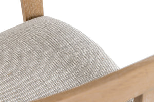 VIG Furniture Modrest Belton - Modern Off-White Fabric + White Wash Oak Dining Chair VGMY-2918-OFFWHT