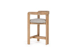 VIG Furniture Modrest Belton - Modern Off-White Fabric + White Wash Oak Counter Chair VGMY-3719-26-OFFWHT