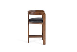 VIG Furniture Modrest Belton - Modern Black Vegan Leather + Brown Oak Counter Chair VGMY-3719-26-BLK