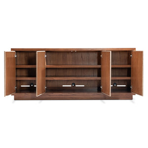 Bernhardt Bernhardt Brasea Suar Wood Media Credenza with Woven Raffia Doors and Adjustable Shelves 394884