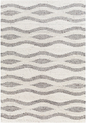 Surya Bremen 2' X 3' Handmade Area Rug - Elegant Abstract Design, Soft Wool, Global-inspired Decor Piece Cream Wool Ben2303-23