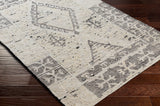 Bremen BEN-2304 6' x 9' Handmade Rug BEN2304-69  Cream, Gray, Charcoal, Black Surya