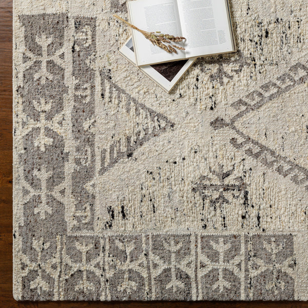 Bremen BEN-2304 6' x 9' Handmade Rug BEN2304-69  Cream, Gray, Charcoal, Black Surya