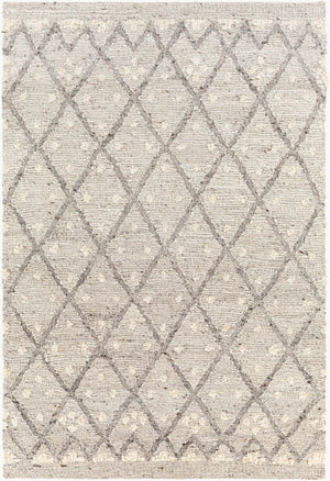 Surya Bremen 2' X 3' Handmade Area Rug - Elegant Abstract Design, Soft Wool, Global-inspired Decor Piece Light Slate Wool Ben2305-23