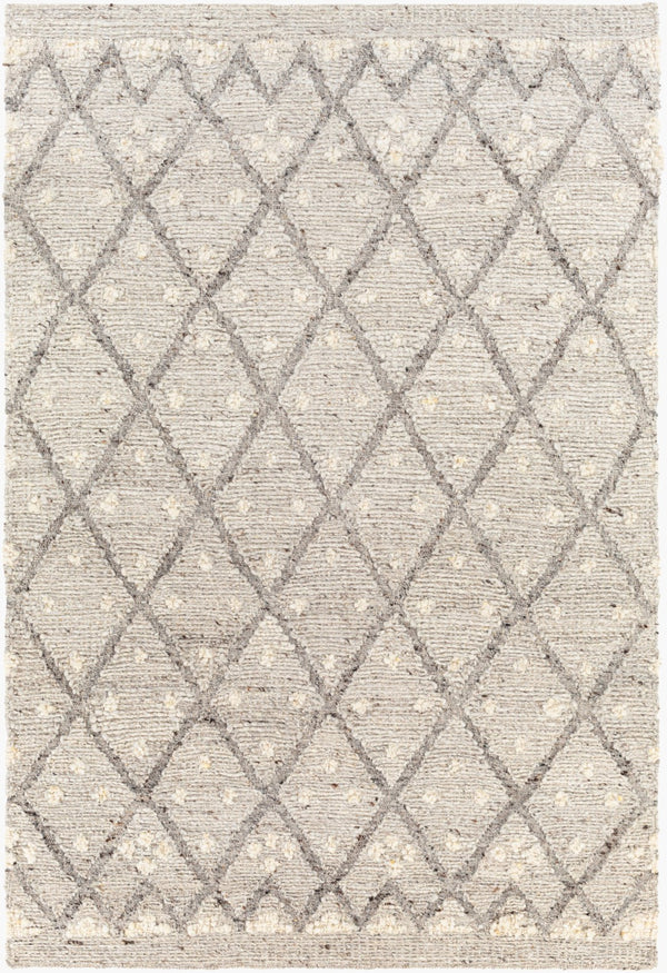 Surya Bremen 2' X 3' Handmade Area Rug - Elegant Abstract Design, Soft Wool, Global-inspired Decor Piece Light Slate Wool Ben2305-23