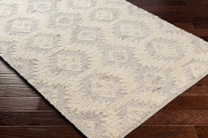 Surya Bremen 2' X 3' Handmade Area Rug - Elegant Abstract Design, Soft Wool, Global-inspired Decor Piece Cream Wool Ben2306-23