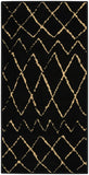 GRF04 Grafix Bohemian Indoor Rug - Bold Black & Cream Tribal Design for Stunning Home Décor Upgrade