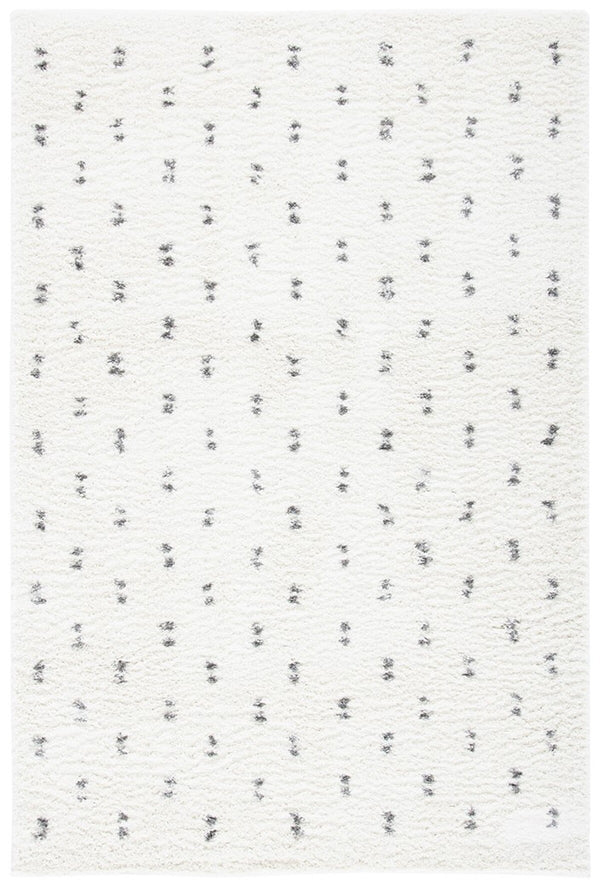 Safavieh Berber Shag Power Loomed 50% Jute, 45% Polypropylene, 5% Polyester Shag & Flokati Rug Beige / Grey BER166A-8SQ