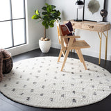 Safavieh Berber Shag Power Loomed 50% Jute, 45% Polypropylene, 5% Polyester Shag & Flokati Rug Beige / Grey BER166A-8SQ