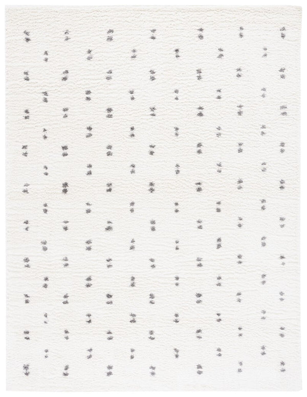 Safavieh Berber Shag Power Loomed 50% Jute, 45% Polypropylene, 5% Polyester Shag & Flokati Rug Beige / Grey BER166A-8SQ