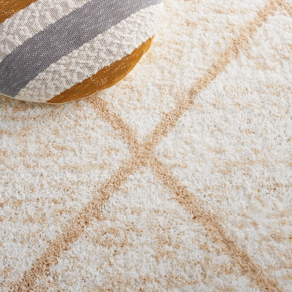 Safavieh Berber 574 Flat Weave Shag - Contemporary Rug Ivory / Beige BER574A-6