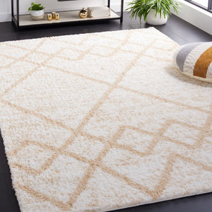 Safavieh Berber 574 Flat Weave Shag - Contemporary Rug Ivory / Beige BER574A-6