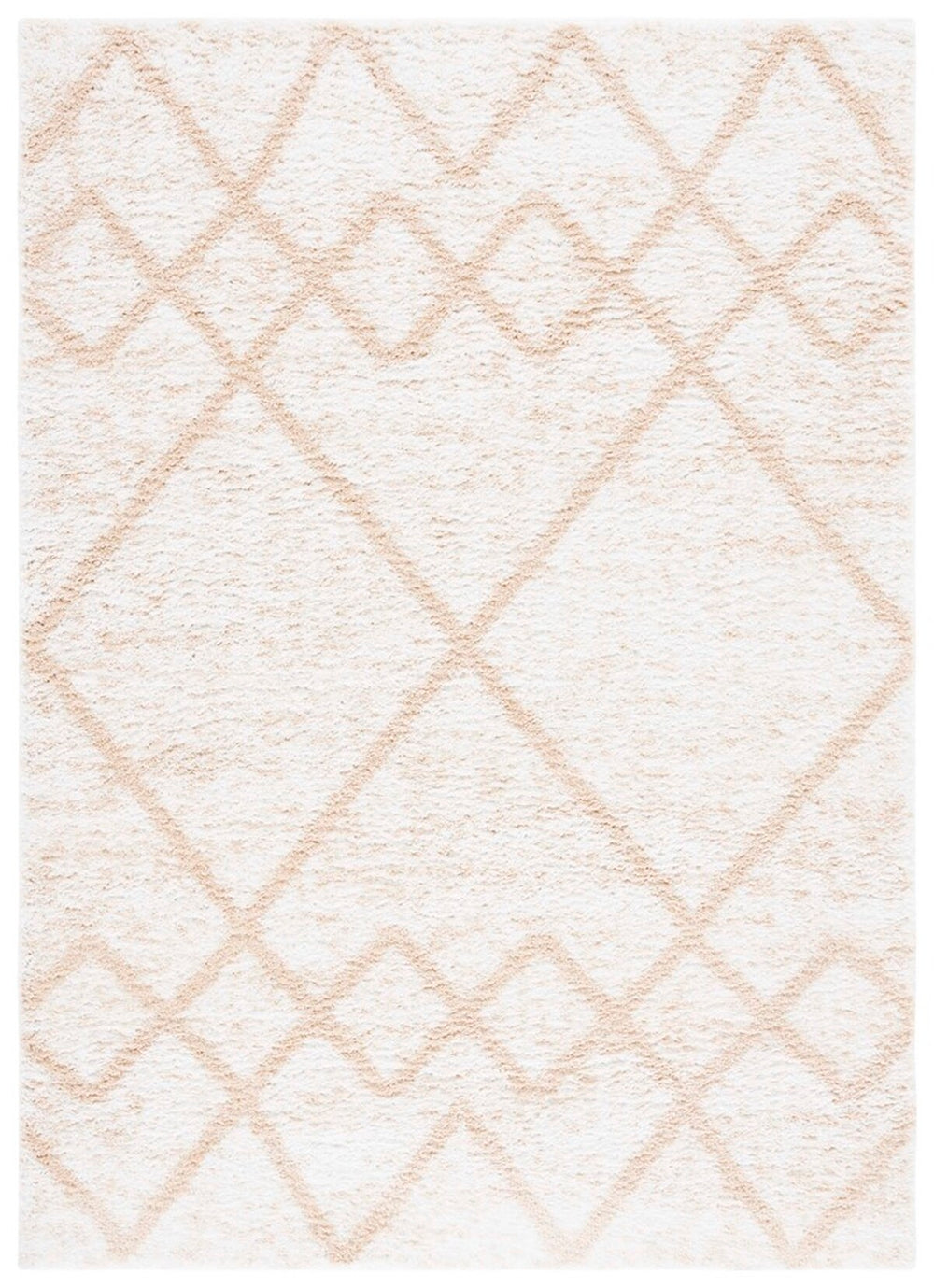 Safavieh Berber 574 Flat Weave Shag - Contemporary Rug Ivory / Beige BER574A-6