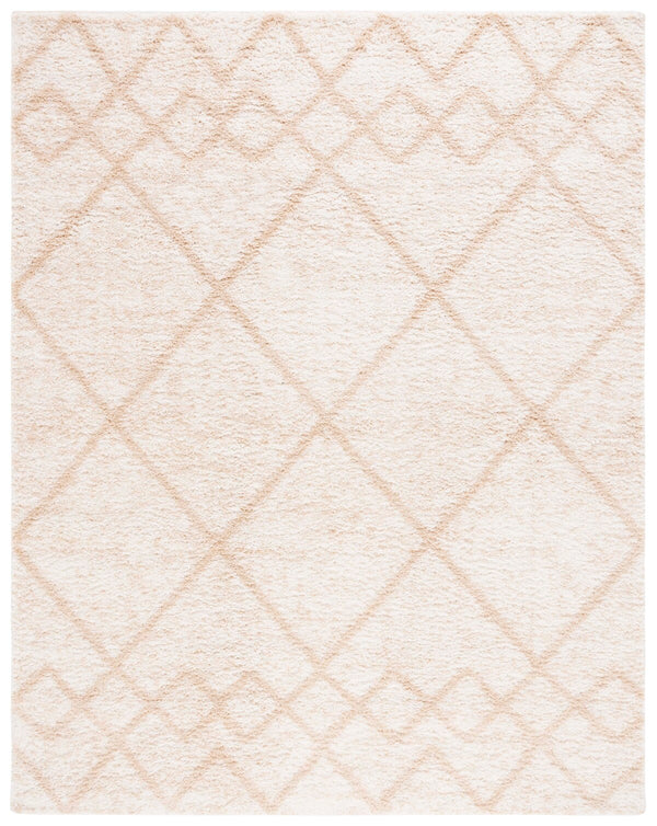 Safavieh Berber 574 Flat Weave Shag - Contemporary Rug Ivory / Beige BER574A-6