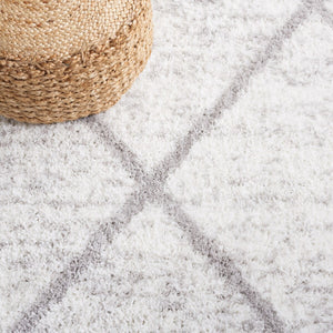 Safavieh Berber 574 Flat Weave Shag - Contemporary Rug Grey / Ivory BER574F-6