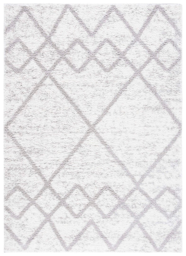 Safavieh Berber 574 Flat Weave Shag - Contemporary Rug Grey / Ivory BER574F-6