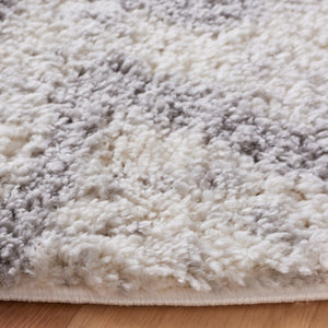 Safavieh Berber 574 Flat Weave Shag - Contemporary Rug Grey / Ivory BER574F-6