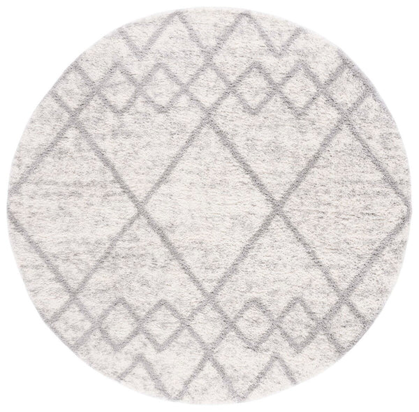 Safavieh Berber 574 Flat Weave Shag - Contemporary Rug Grey / Ivory BER574F-6