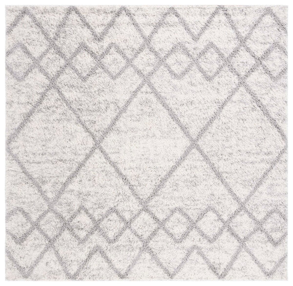 Safavieh Berber 574 Flat Weave Shag - Contemporary Rug Grey / Ivory BER574F-6
