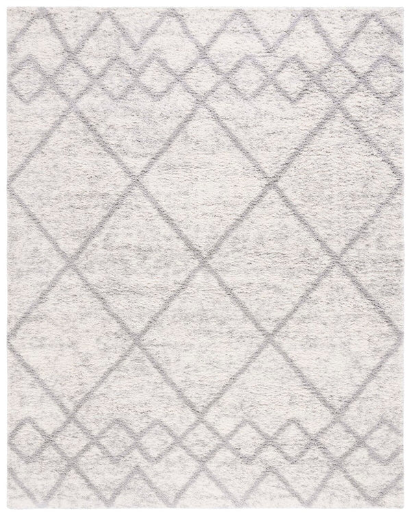Safavieh Berber 574 Flat Weave Shag - Contemporary Rug Grey / Ivory BER574F-6