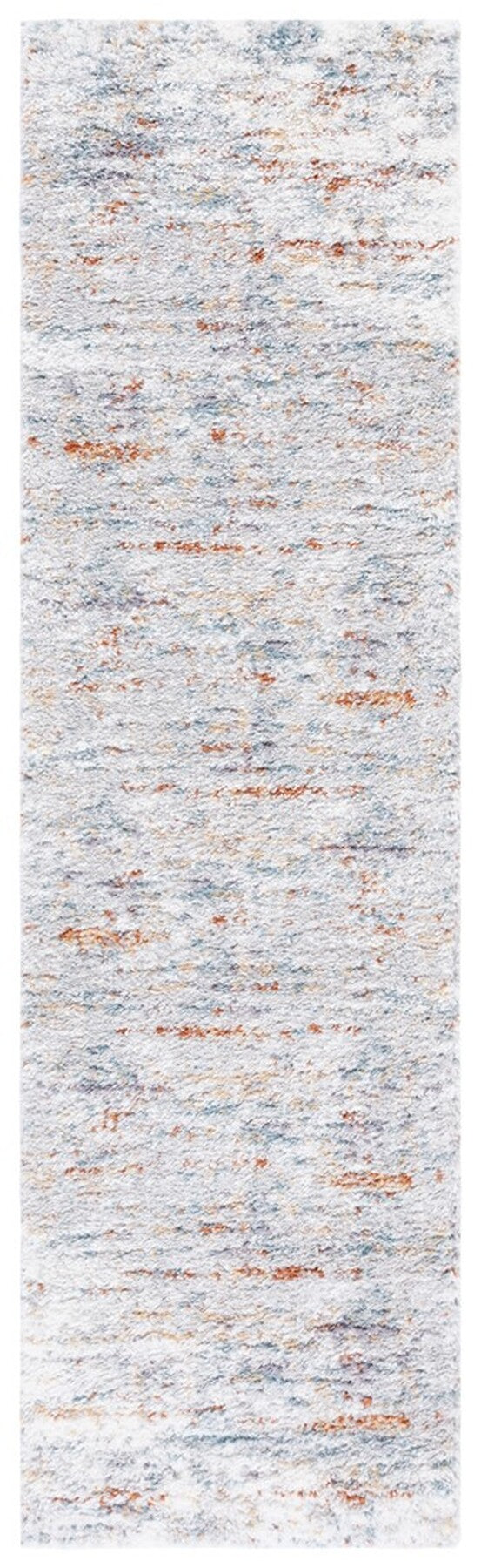 Safavieh Berber Shag 577 Flat Weave Shag - Contemporary Rug Blue Rust / Ivory 6'-7" x 8'-7"