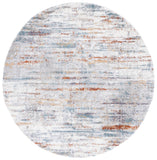 Safavieh Berber Shag 577 Flat Weave Polyester Shag - Contemporary Rug Blue Rust / Ivory BER577A-7