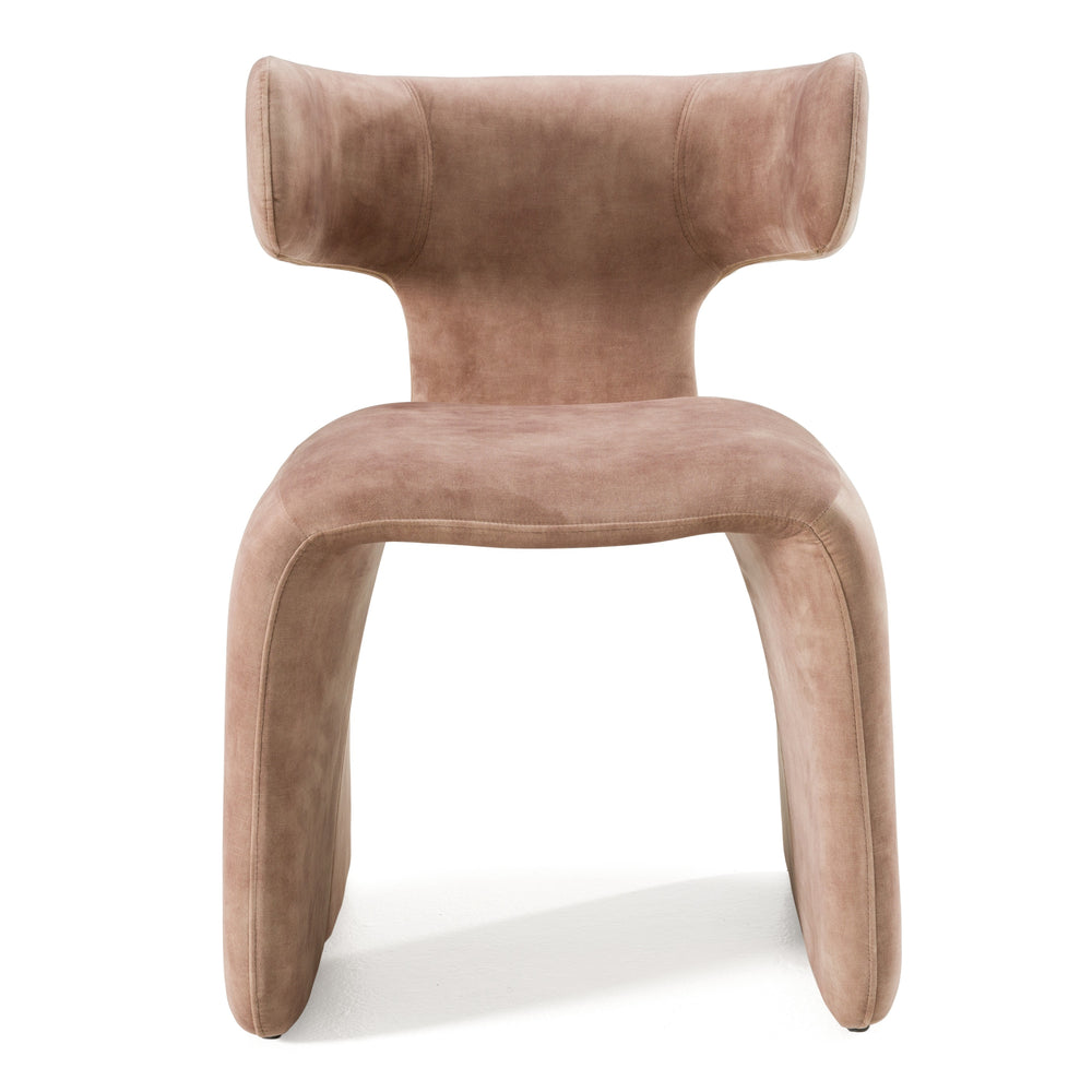 Vig Furniture Modrest Bergman - Luxurious Light Brown Velvet Dining Chair For Contemporary Elegance And Comfort Tan  Vgeu-mc-7513ch-brn