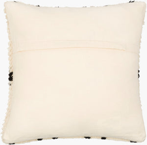 Surya Benisouk 20"L X 20"W Moroccan-inspired Accent Pillow – Stylish Cotton-wool Blend For Chic Decor Cream Wool,Cotton Bes002-2020d
