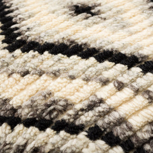 Surya Benisouk 20"L X 20"W Moroccan-inspired Accent Pillow – Stylish Cotton-wool Blend For Chic Decor Black Wool,Cotton Bes003-2020p