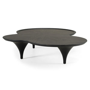VIG Furniture Beulah Free-Form Black Ash Coffee Table W64" X D43" X H13" Sculptural Veneer, Solid Birch, Ready-Assembled VGOD-LZ-319C-BLK