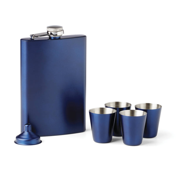Lenox Cambridge 6-Piece Navy Flask Set NO COLOR METAL EHGNV21CB1DS