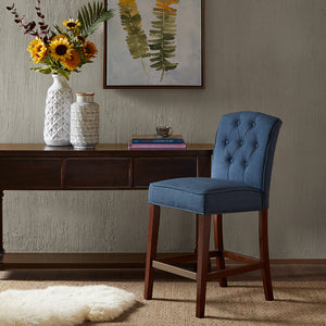 Madison Park Marian Modern/Contemporary Tufted Counter Stool MP104-0055 Navy