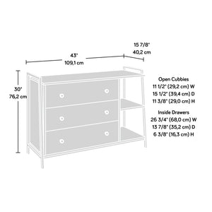 English Elm Dresser, Stylish Brown Finish With Ample Storage, Modern Design & Durable Frame For Any Room B356P367749