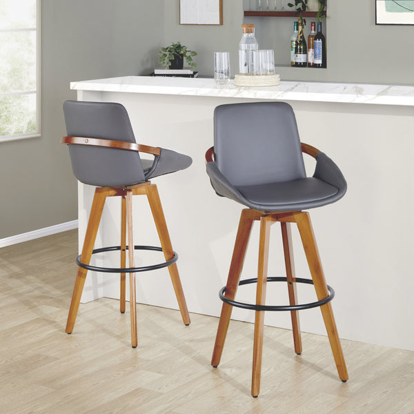 English Elm Dining/accent Chair Solid Wood Tapered Legs Cream Upholstery Mid-century Modern Seating B202P471172