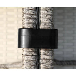 English Elm Fully Assembled 6-Piece Rattan Outdoor Seating Set With Ergonomic Cushions For Ultimate Comfort & Style B120S00158