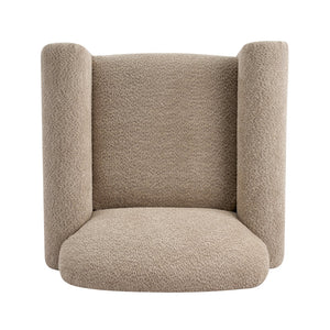 English Elm Rapallo Upholstered Accent Chair Plush Seat Modern Frame for Living Room or Entryway Light Brown N776P381488L