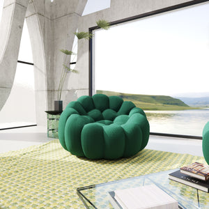 English Elm Bubble Modular Sofa Single Seat In Green - Stylish, Ergonomic Design For Comfort & Versatility B341P320923