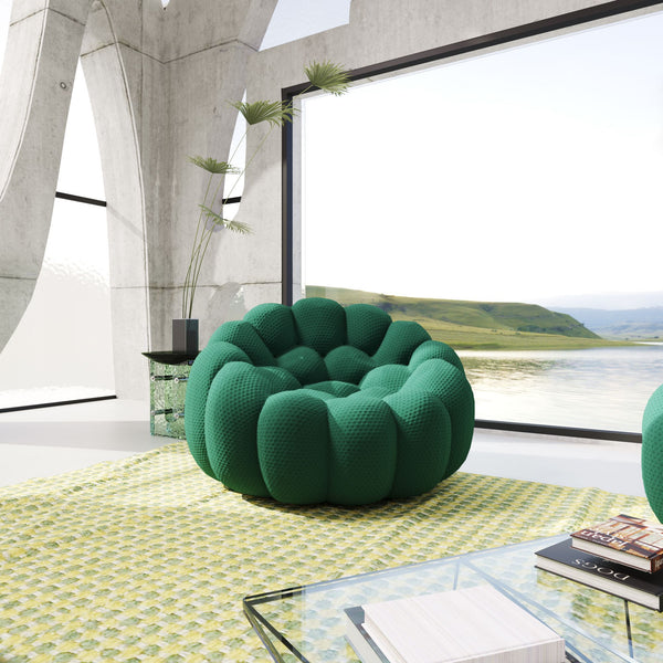 English Elm Bubble Modular Sofa Single Seat In Green - Stylish, Ergonomic Design For Comfort & Versatility B341P320923