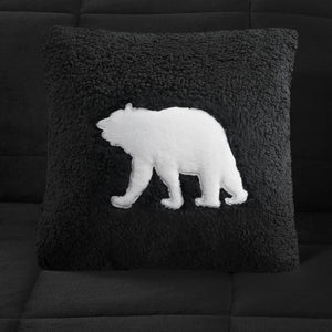 English Elm 4-piece King Sherpa Reverse Comforter Set with Hypoallergenic Fill for Bold Bedrooms B035P408272