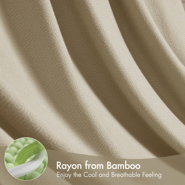 English Elm 1-piece King Jacquard Cotton Blend Blanket Aztec Woven Soft Breathable Bedroom Layer Khaki B035P437474