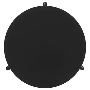 English Elm Harrison Black Round Solid Wood Coffee Table - Timeless Craftsmanship For Modern Living Rooms B062P299902