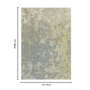 English Elm Artistic Bold Lime Low Pile Area Rug for Living Rooms Playrooms and High Traffic Spaces B186P428941
