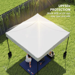English Elm Replacement Oxford Cloth Canopy Top for 10x10 Pop up Frames with Upf50 Protection T3971P426386