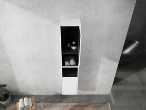 English Elm 12" Bathroom Side Cabinet - Wall-Mounted, Soft-Close Doors, Space-Saving Design For Modern Storage Solutions W999S00280